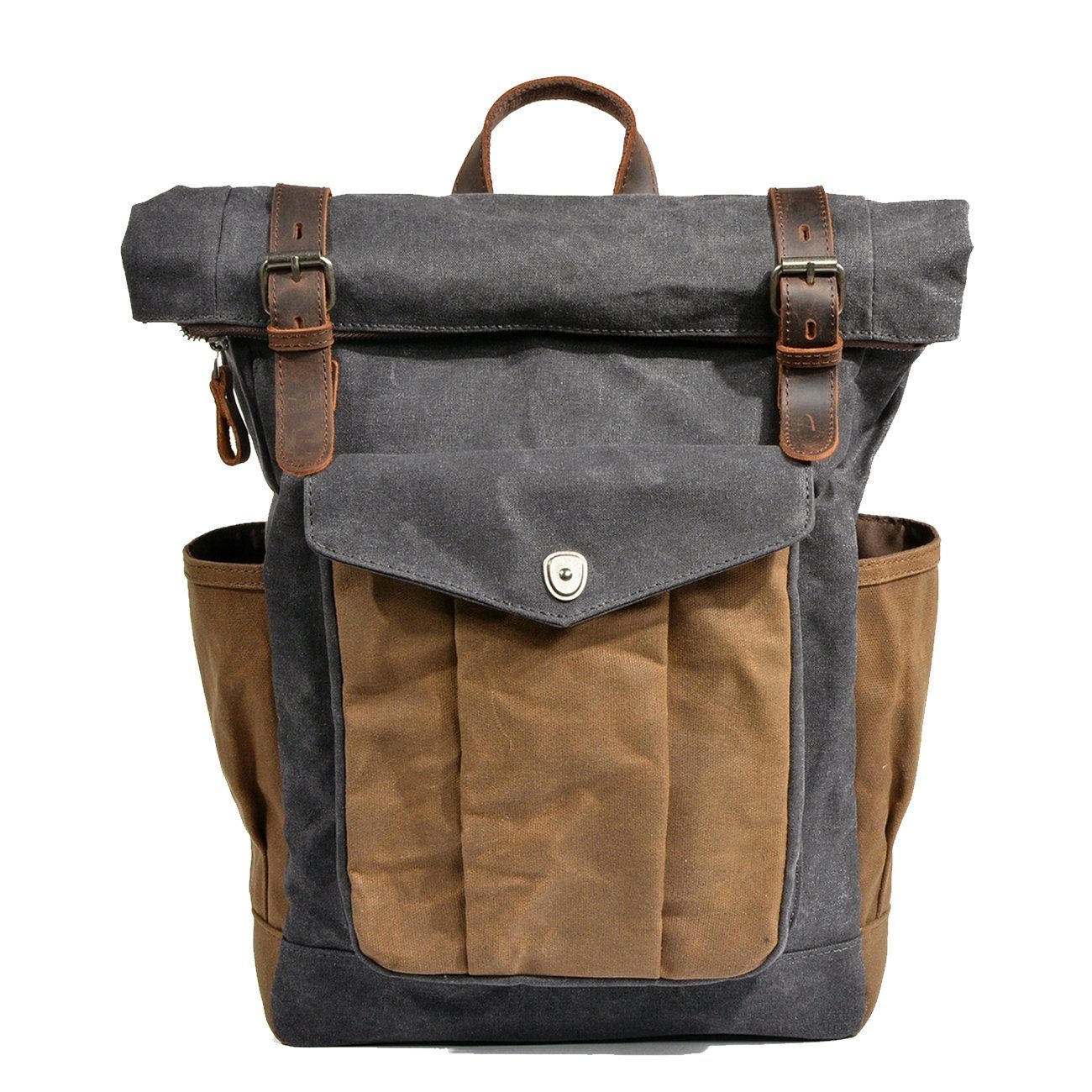 Gewaxte Canvas Roll Top Rugzak | MARSEILLE