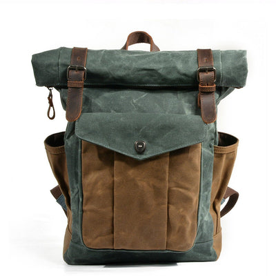 Gewaxte Canvas Roll Top Rugzak | MARSEILLE
