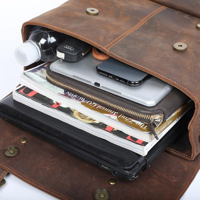 Vintage Leren Rugzak | TROSA