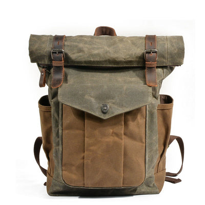 Gewaxte Canvas Roll Top Rugzak | MARSEILLE