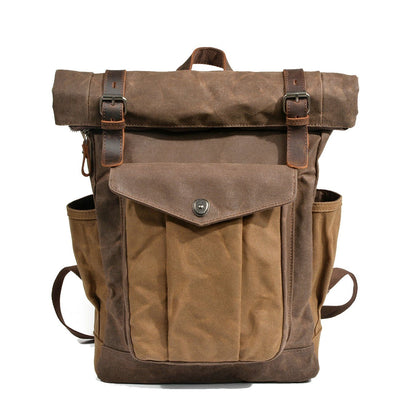 Gewaxte Canvas Roll Top Rugzak | MARSEILLE