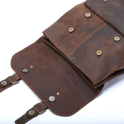 Vintage Leren Rugzak | TROSA