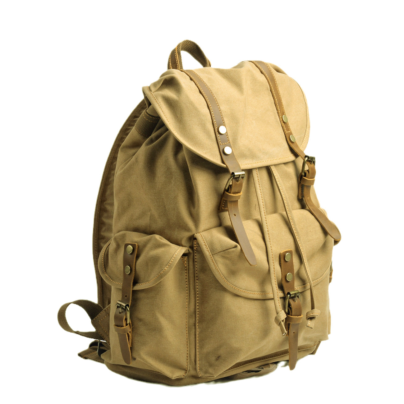Militaire Canvas Rugzak | INTERLAKEN