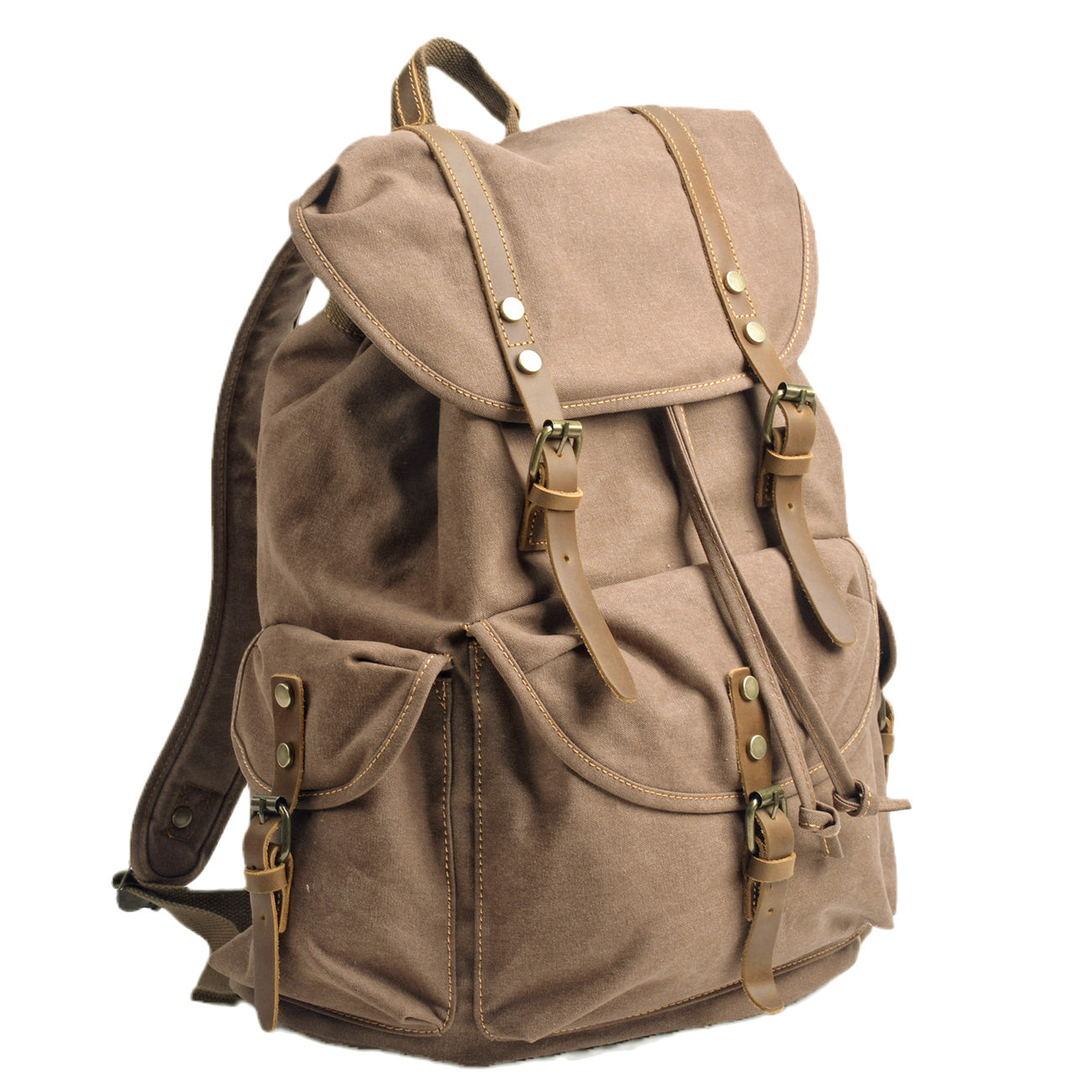Militaire Canvas Rugzak | INTERLAKEN