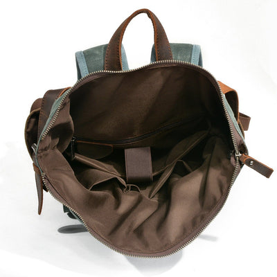 Gewaxte Canvas Roll Top Rugzak | MARSEILLE