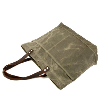Washed Canvas Tote Bag | BOVEC