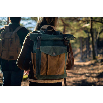 Gewaxte Canvas Roll Top Rugzak | MARSEILLE