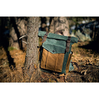Gewaxte Canvas Roll Top Rugzak | MARSEILLE