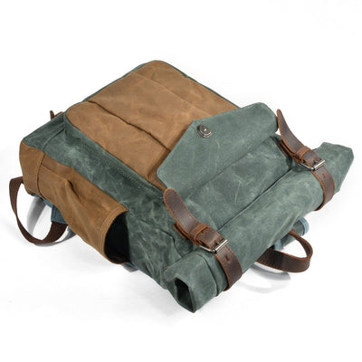 Gewaxte Canvas Roll Top Rugzak | MARSEILLE
